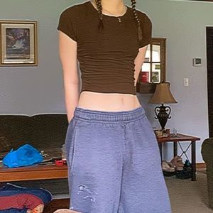 Olive Green/Brown Crop Top